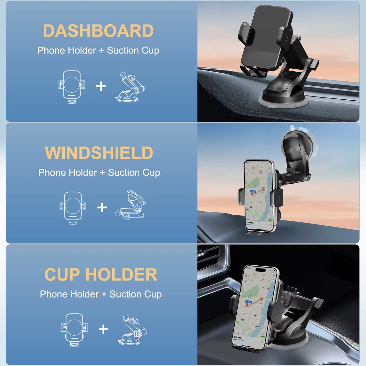 Magnetic Wireless Car Charger 15W Qi Fast Charging Adapter Auto-Clamping Phone Holder Vent Mount for Iphone 17 16 15 14 X
