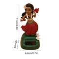 Car Decoration Solar Dancing Hawaii Girl Shaking Head Girl Toy Auto Dashboard Decoration Dancing Swinging Girl for Car Interior